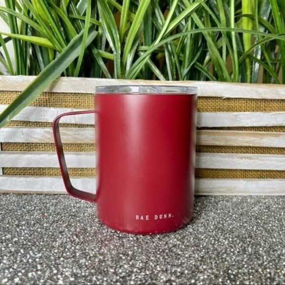 Rae Dunn Mug Burgundy Fall Y’all Stainless Steel 12 oz Coffee Cup New - Picture 4 of 6